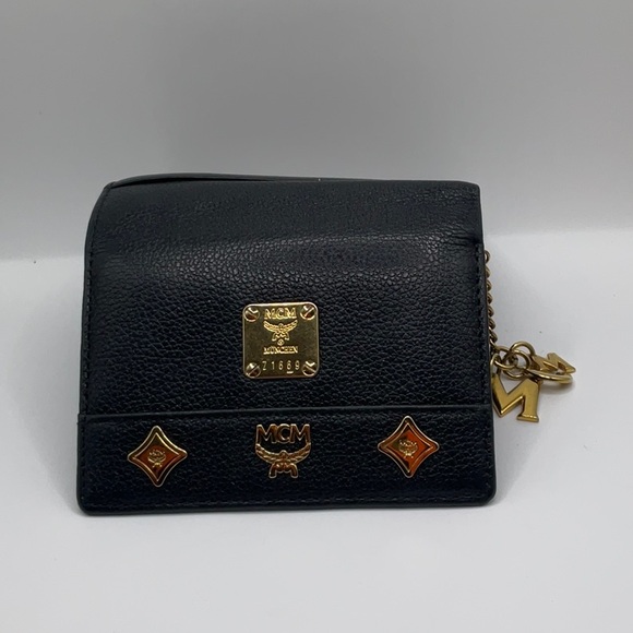 MCM Leather Quilted Black Mini Backpack w/ wallet. AUTHENTIC. - Picture 14 of 16